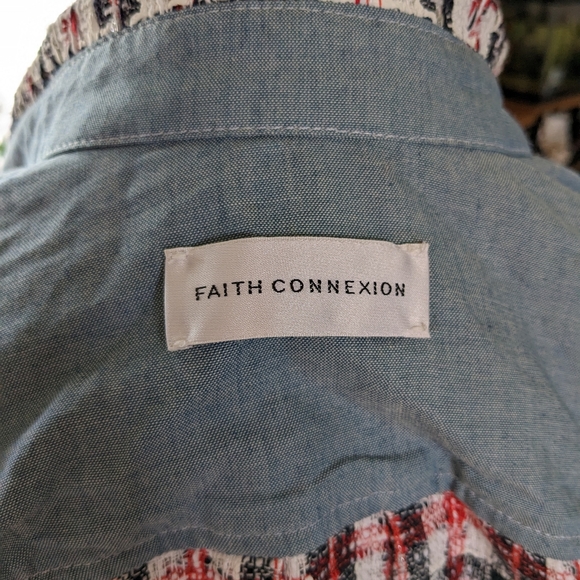 Men's Faith Connexion tweed overshirt - Picture 2 of 3